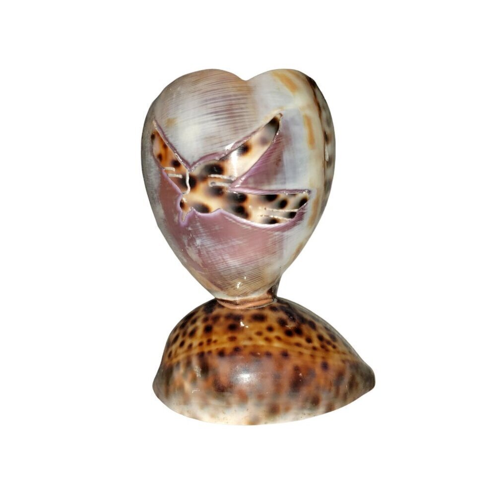 Vintage‎ Cowrie Shell Toothpick Holder Beach House Decor Souviner Collectible